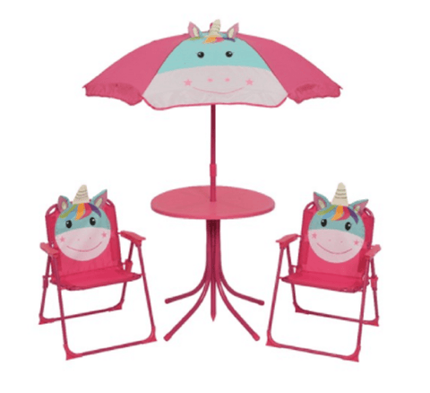Kaemingk Garden Furniture Kaemingk Childrens Bistro Garden Set Unicorn Design