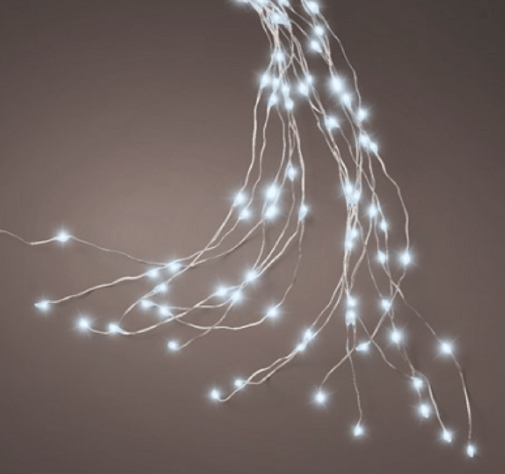 Kaemingk Tree Lights Kaemingk Christmas 672L/7ft Micro-LED Tree Lights Silver/Cool White