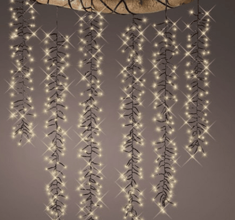 Kaemingk Christmas Lights Kaemingk Christmas Twinkle Cascade LED Lights Warm White