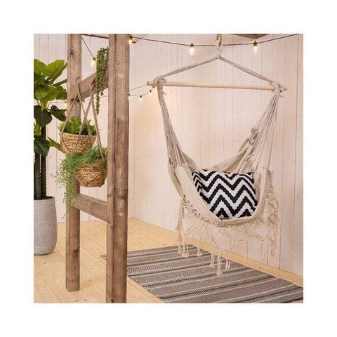 Kaemingk Hammock Chair Kaemingk Fringe Cream Hammock Chair