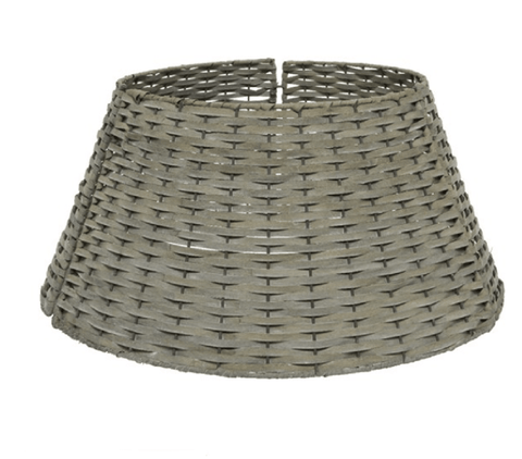 Kaemingk Tree Ring Kaemingk Grey Chipboard Weave Christmas Tree Ring