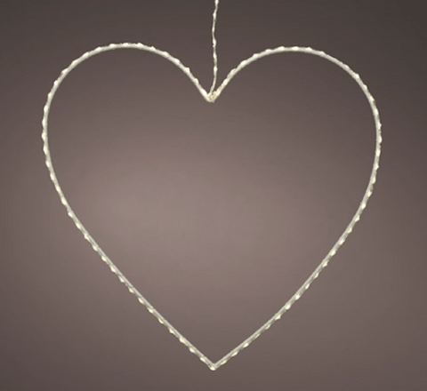 Kaemingk LED Decoration Kaemingk Hanging LED Heart Decoration - Large **58cm**