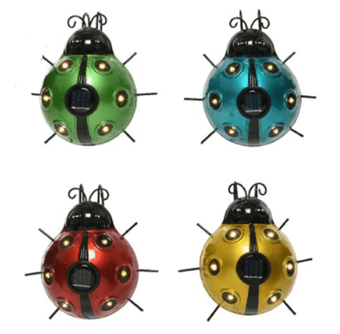 Kaemingk Solar Lighting Kaemingk Iron Solar Light Ladybug in Green/Blue/Yellow/Red