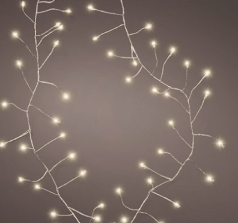 Kaemingk Christmas Indoor Lights Kaemingk Micro-LED 100L Compact String Lights Steady Silver/Warm White