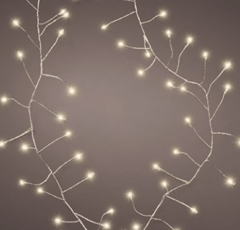 Kaemingk String Lights Kaemingk Micro-LED Compact String Lights Silver/Warm white