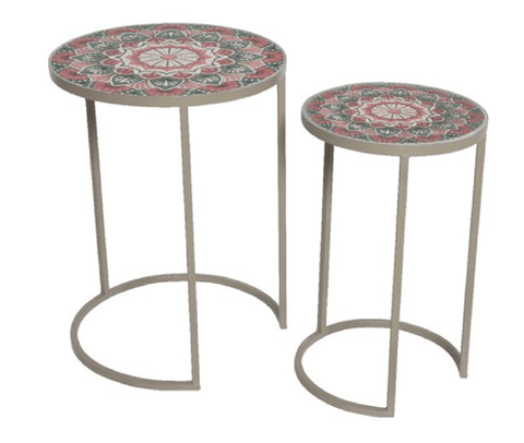Kaemingk Garden Furniture Kaemingk Narbonne Iron Outdoor Mosaic Table