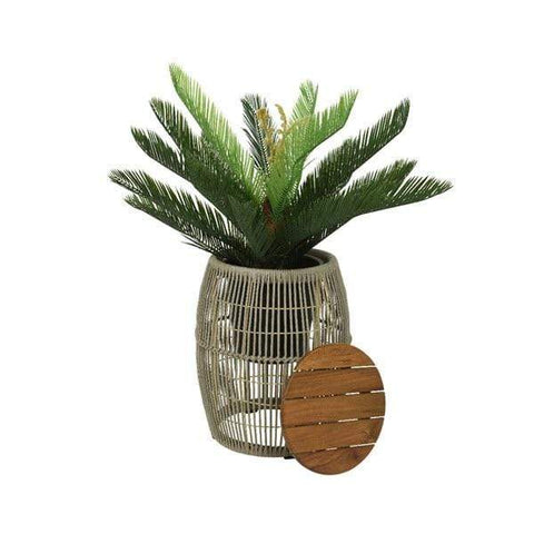 Kaemingk Garden Furniture Kaemingk Seville Rope Side Table Beige