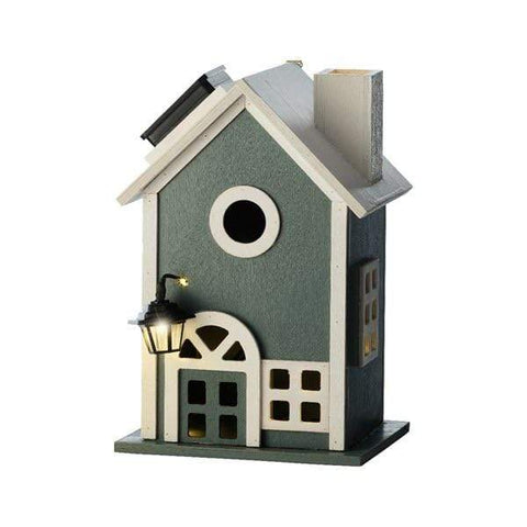 Kaemingk Solar Lighting Green Kaemingk Solar Birdhouse Flame Effect Green/Yellow