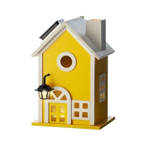 Kaemingk Solar Lighting Yellow Kaemingk Solar Birdhouse Flame Effect Green/Yellow