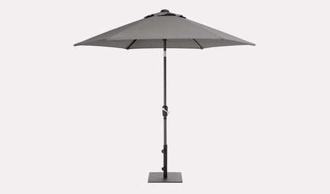 Kettler Garden Parasols Kettler 2.5m Wind Up Parasol With Tilt in Slate
