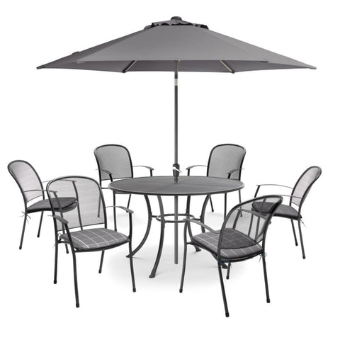 Kettler Garden Furniture Set Kettler Caredo 6 Seat Dining Set In Slate