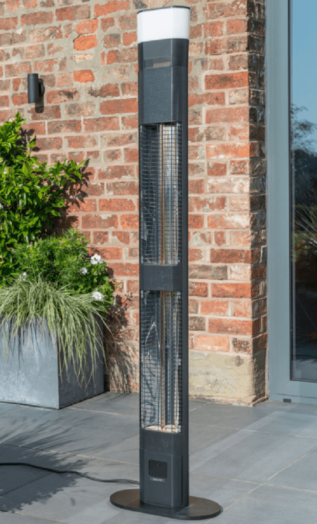 Kettler Patio Heaters Kettler Ibiza Standing Heater with LED and Wireless Speaker Large