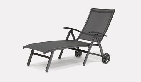 Kettler Sun loungers and Sunbeds Kettler Surf Active Folding Sunlounger Iron Grey