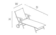 Kettler Sun loungers and Sunbeds Kettler Surf Active Folding Sunlounger Iron Grey