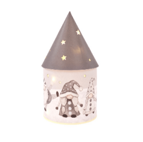 Richard Lang Christmas Lit Decor Lang Giftware Christmas Gonk LED House Grey