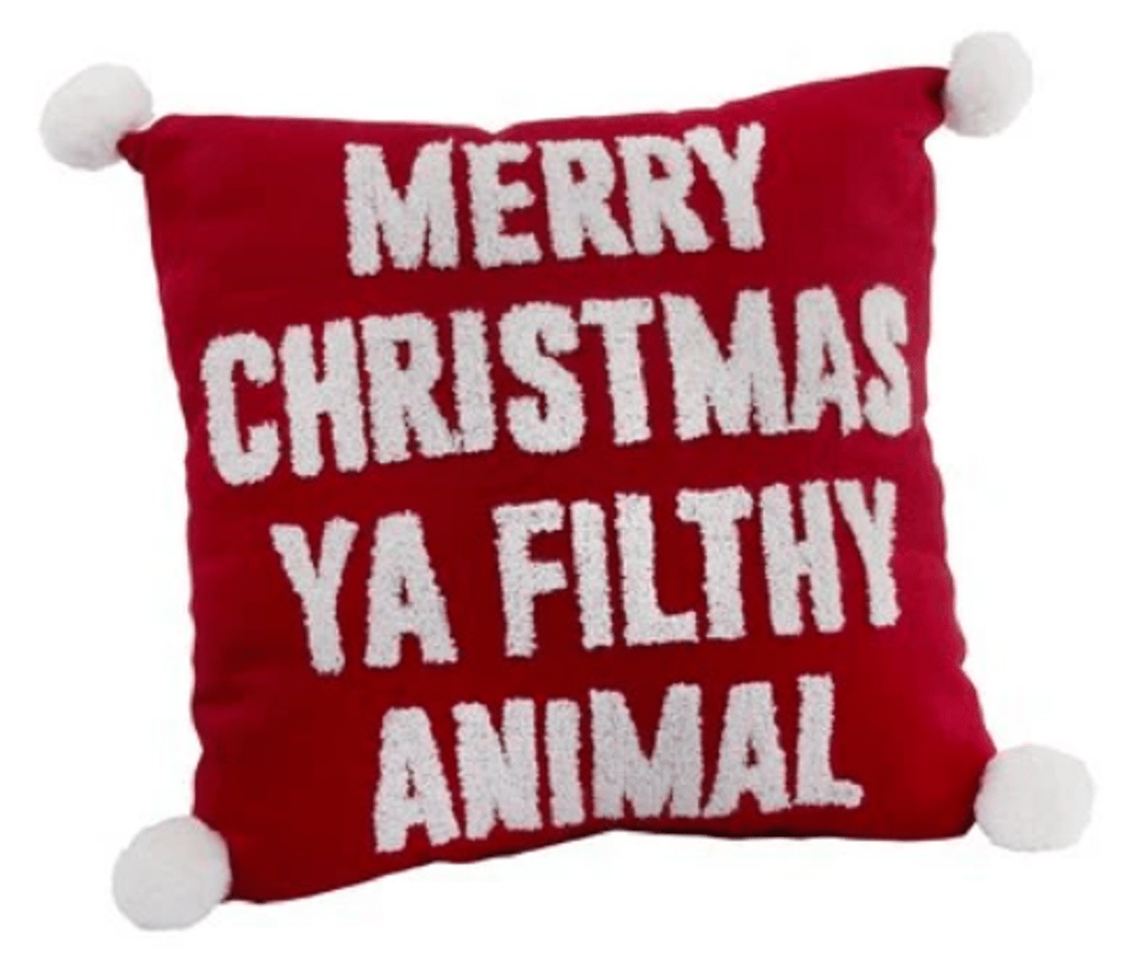Richard Lang Christmas Decor Langs Giftware Christmas Ya Filthy Animal Cushion