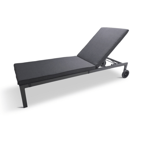 Leisuregrow Sun Loungers and Sunbeds Leisuregrow Milano Sunlounger In Graphite Grey