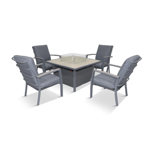 Leisuregrow Garden Furniture Set Leisuregrow Monza Relaxer Firepit Set