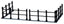 Lemax Accessory Lemax Accessory, Canal Fence, Set of 4
