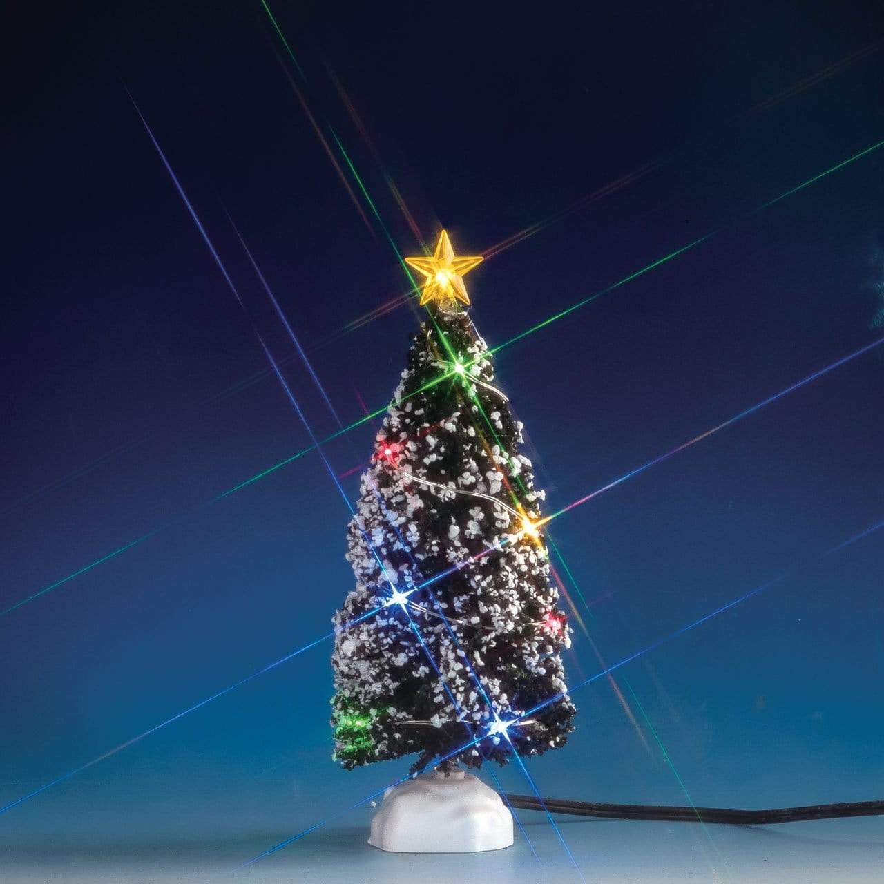 Lemax Accessory Lemax Accessory Evergreen Tree With 12 Multi Lights, B/O(4.5V)
