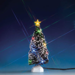 Lemax Accessory Lemax Accessory Evergreen Tree With 12 Multi Lights, B/O(4.5V)
