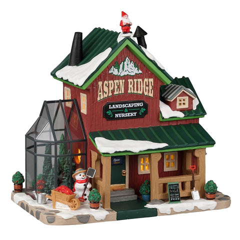 Lemax Vail Village Lighted Buildings Lemax Aspen Ridge Landscaping & Nursery