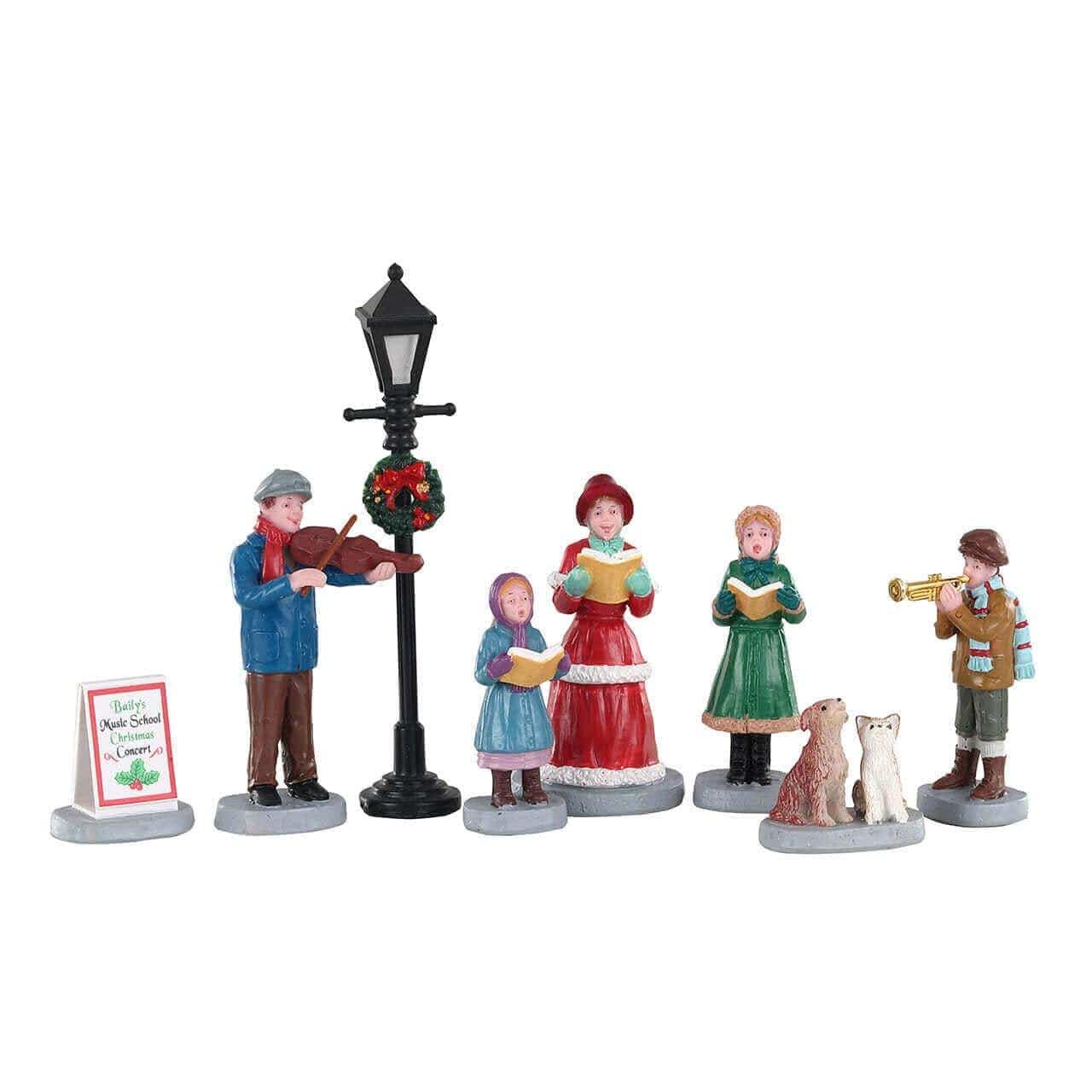 Lemax Figurines Lemax Baily`s Music School Carolers, Set Of 8