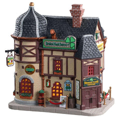 Lemax Lighted Buildings Lemax Broken Flask Tavern, B/O LED
