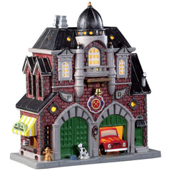 Lemax Lighted Buildings Lemax Caddington Fire Brigade, B/O LED
