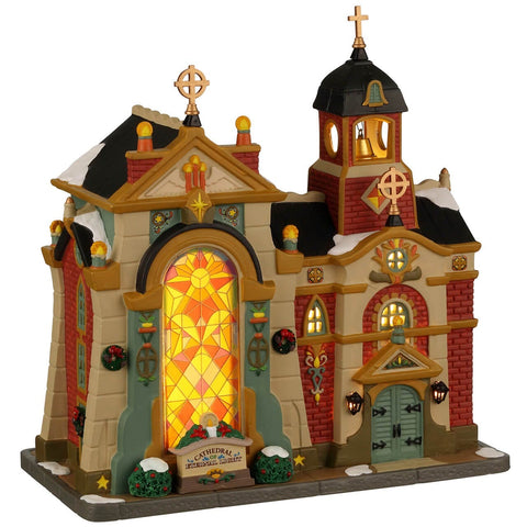Lemax Caddington Village Lighted Buildings Lemax Cathedral Of Eternal Light