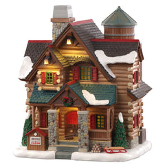 Lemax Lighted Buildings Lemax Chestnut Cabin, With 4.5V Adaptor