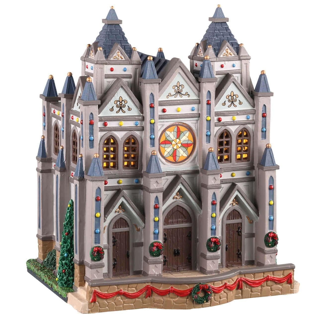 Lemax Lighted Buildings Lemax Christmas At The Cathedral, B/O LED