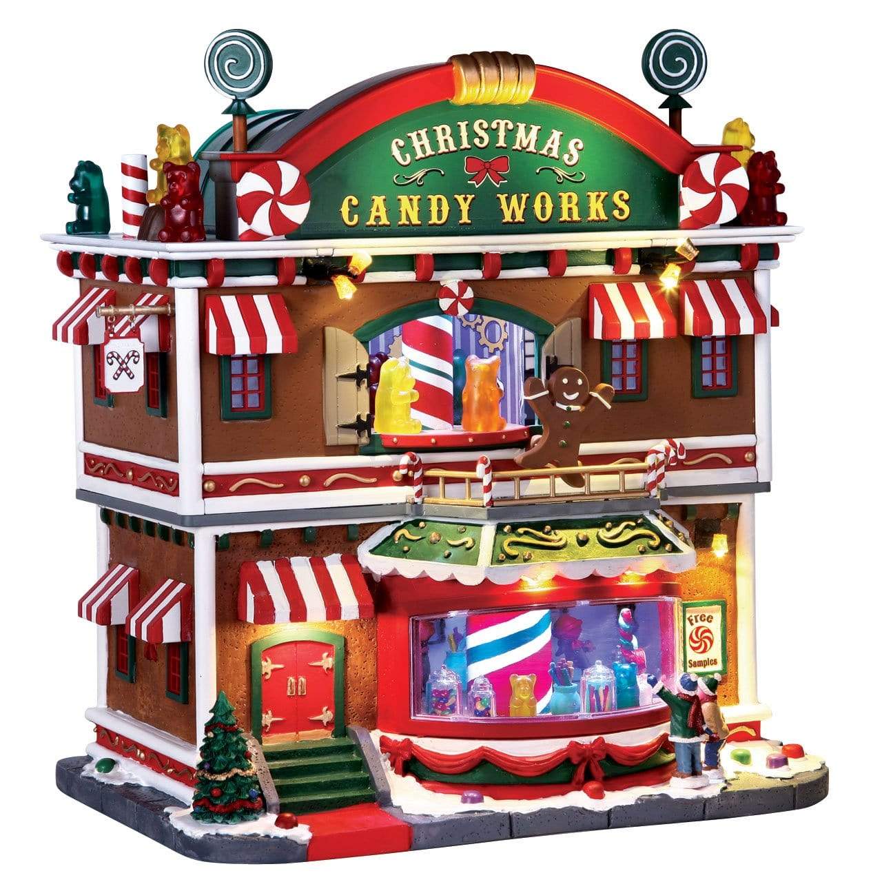Lemax Sights and Sounds Lemax Christmas Candy Works, With 4.5V Adaptor
