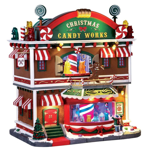 Lemax Sights and Sounds Lemax Christmas Candy Works, With 4.5V Adaptor