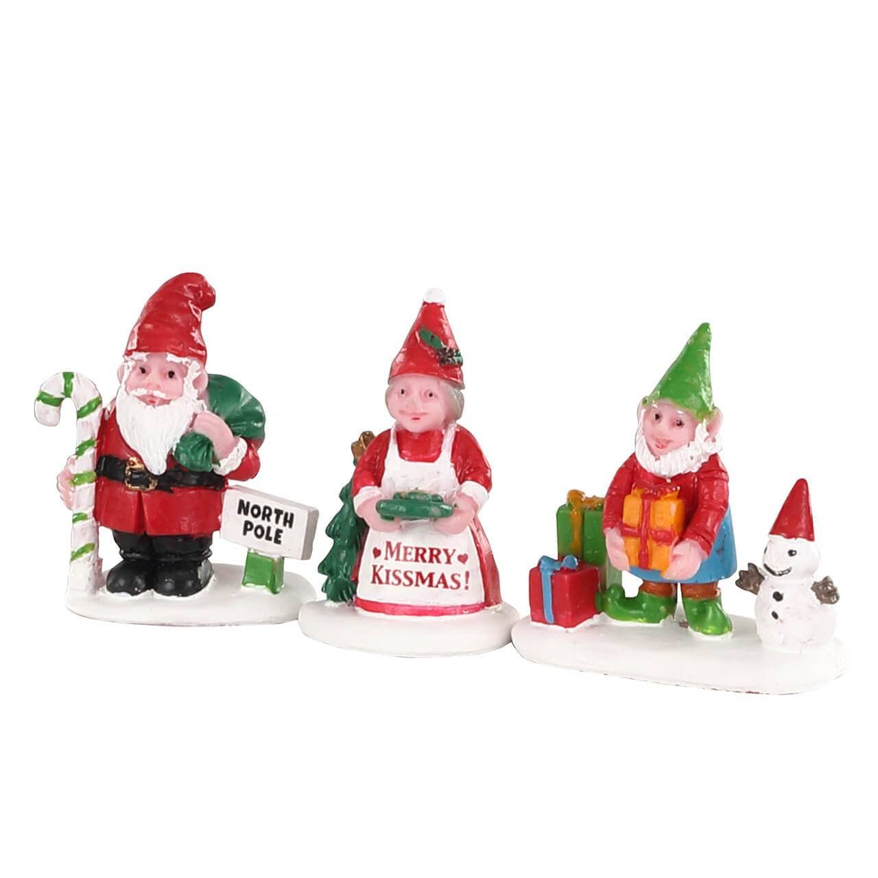 Lemax Accessory Lemax Christmas Garden Gnomes, Set of 3
