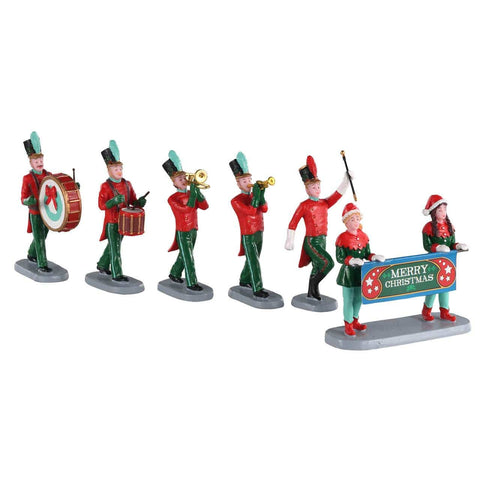 Lemax Table Pieces Lemax Christmas On Parade, Set of 6