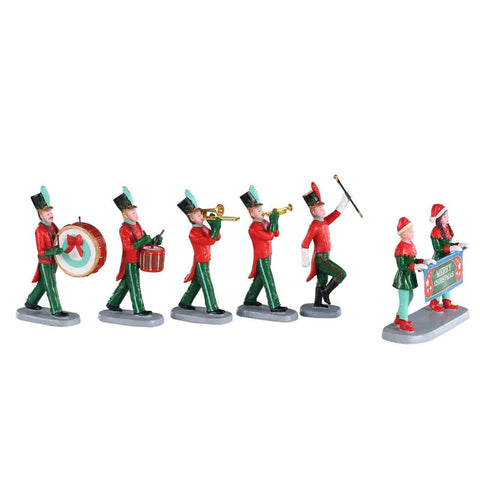 Lemax Table Pieces Lemax Christmas On Parade, Set of 6