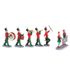 Lemax Table Pieces Lemax Christmas On Parade, Set of 6