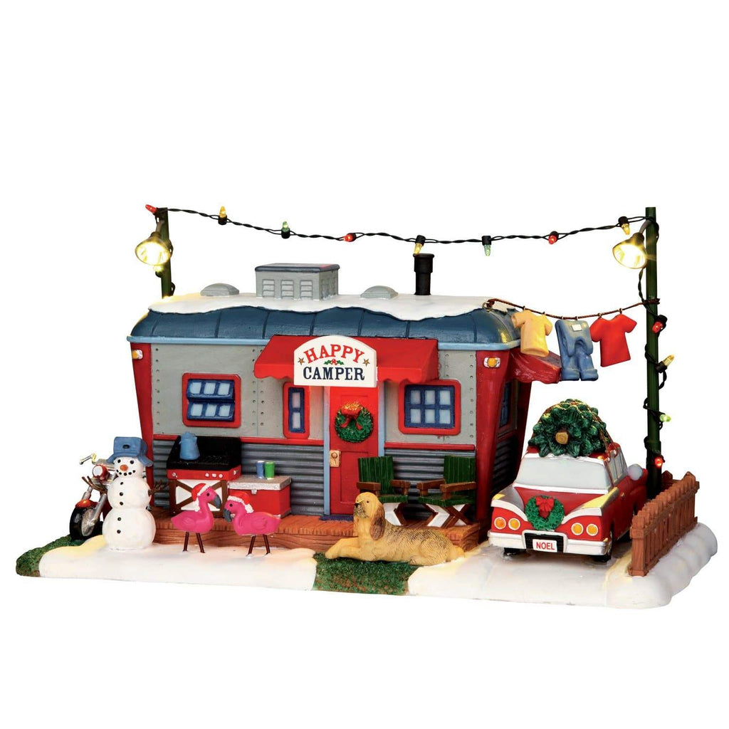 Lemax Table Pieces Lemax Christmas Village Accessory, Happy Camper, B/O(4.5V)