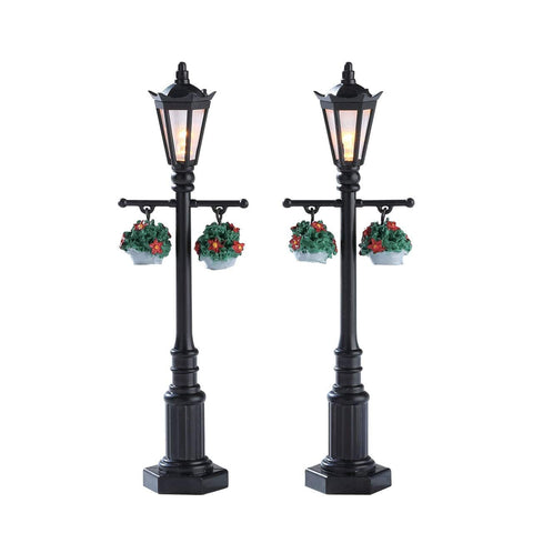 Lemax Accessory Lemax Christmas Village Accessory, Old English Lamp Post, Set of 2, B/O(4.5V)