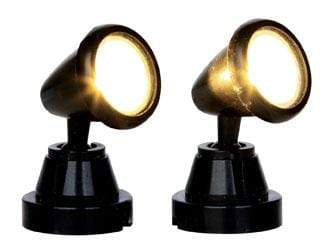 Lemax Accessory Lemax Christmas Village Accessory, Round Spot Light, Set of 2