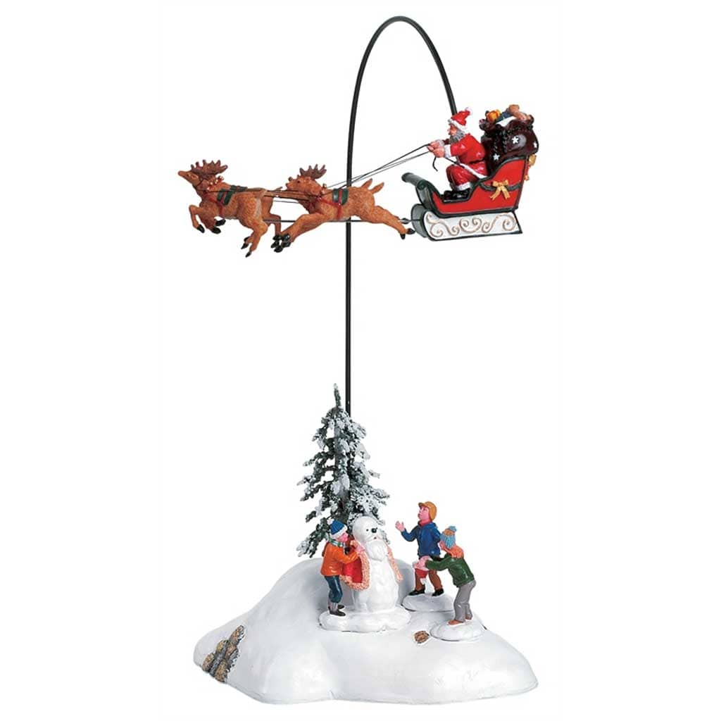 Lemax Sights and Sounds Lemax Christmas Village Accessory, Santa Claus Is Coming To Town