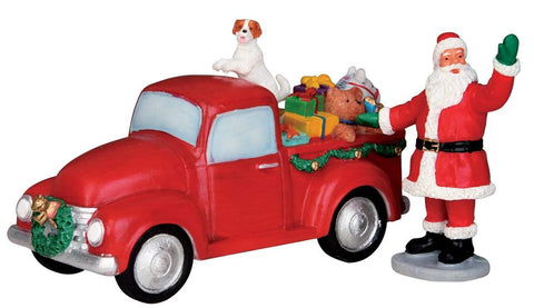 Lemax Table Pieces Lemax Christmas Village Accessory, Santa`s Truck, Set of 2