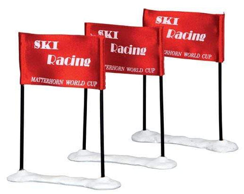 Lemax Accessory Lemax Christmas Village Accessory, Ski Racing Flag Set of 3