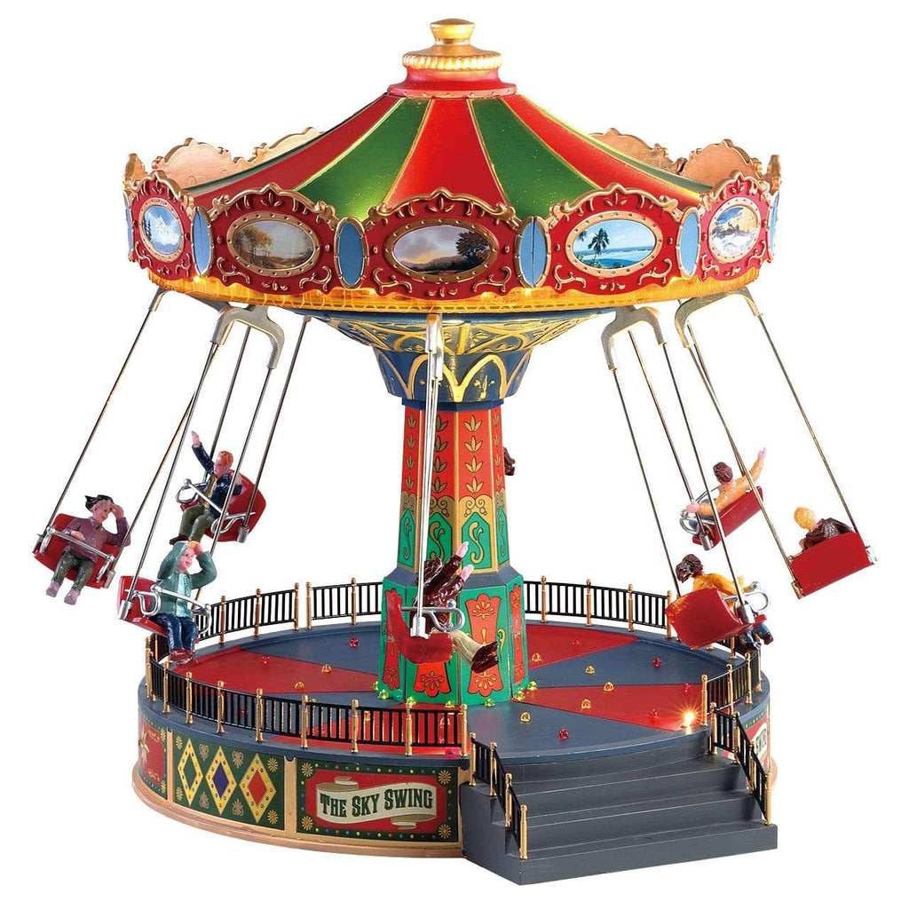 Lemax Sights and Sounds Lemax Christmas Village Accessory, The Sky Swing, With 4.5V Adaptor(UK)