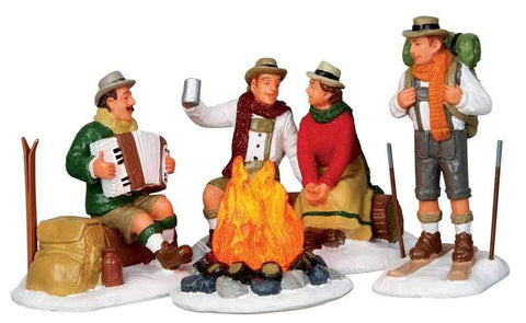 Lemax Accessory Lemax Christmas Village, Alpine Ski Party 4 pieces
