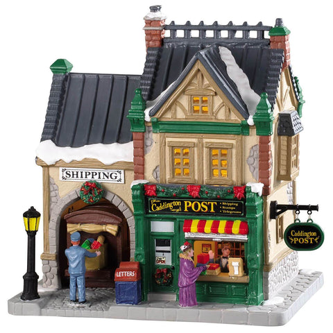 Lemax Lighted Buildings Lemax Christmas Village Building, Caddington Post, Porcelain Lighted House