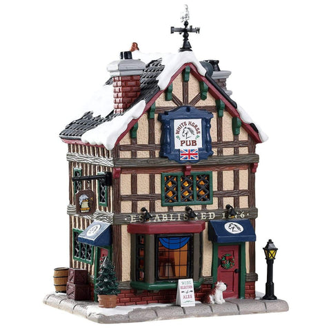 Lemax Lighted Buildings Lemax Christmas Village Building, Old British Pub, B/O(4.5V) LED