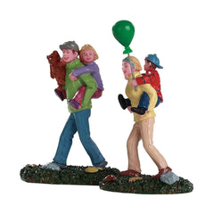 Lemax Figurine Lemax Christmas Village Figurine, Coming Home From The Fair, Set of 2