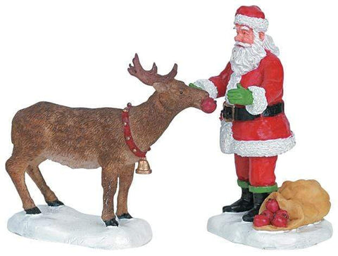 Lemax Figurine Lemax Christmas Village Figurine, Reindeer Treats, Set of 2